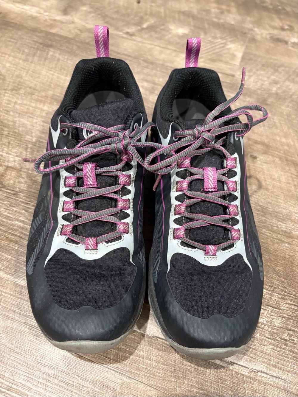 Merrell Trail Hiking Shoes Siren Edge Q2 Women's 9 Black Purple Vibram J55750